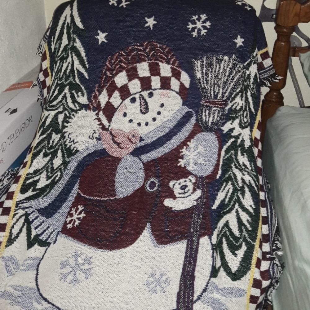 Simply Home Snowman Afghan